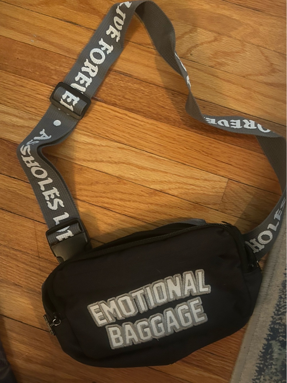 “Assholes Live Forever” Emotional Baggage Duffle bag & Fanny pack - Picture 2 of 3